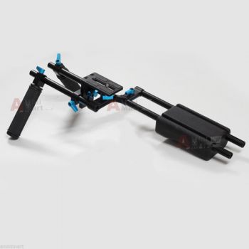 15mm Rod Support Rail Shoulder Pad Handle Grip Mount Rig Kit fr Field Runner V2