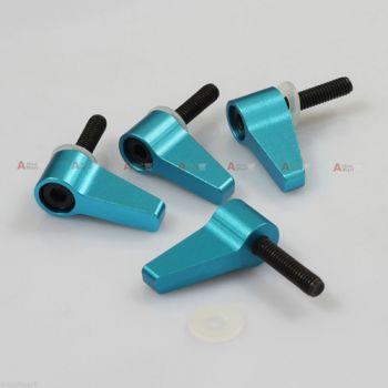 4pcs M4 Screw Knob fr Rod Clamp Railblock Block Support Rail System DSLR Rig V2