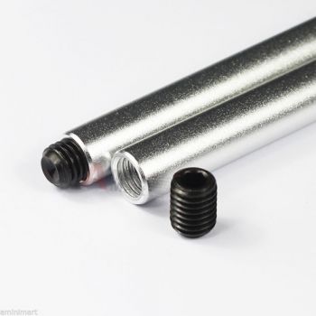 2pcs 妗?5mm 25cm Long M12 Threaded Screw Rods fr Rod Support Rail System DSLR Rig