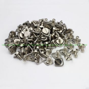 100PCS 1/4" D-Ring Camera Screw for Tripod Quick Release Plate Rail System Baseplate