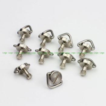 10鑴?/4" D-Ring Camera Screw for Tripod Quick Release Plate Rail System Baseplate