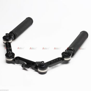ARRI Type Rosette Rod Clamp Arm Handle Grip Set fr 15mm Rod Support DSLR Rig HDV