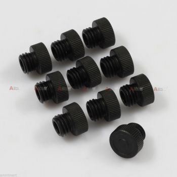 10x Rod End Protective Cap Stopper 1/2" Screw fr 15mm Rod Support DSLR Rig Rail