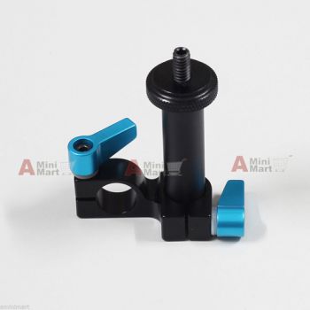 1/4" Screw nut 2" Long 15m Micro Rod Clamp fr Mount Bracket DSLR Rig Rail System