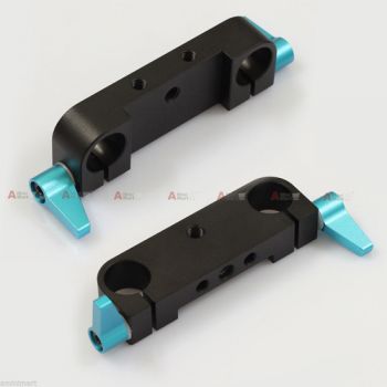 2pcs Adapter Rod Clamp Railblock Block fr 15mm Rod Support Rail System DSLR Rig