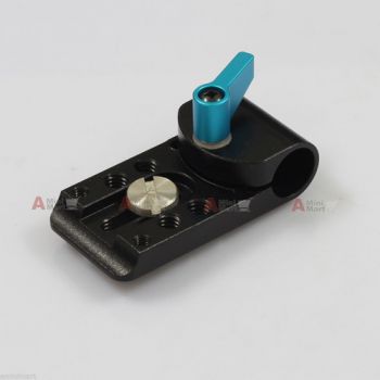 Mini Mounting Cheese Plate Rod Clamp fr 15mm Rod Support DSLR Shoulder Rig EVF 