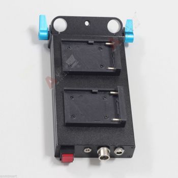 NP-F970 F550 Battery Power Supply Adapter Station fr Canon 5D2 60D 7D DSLR Rig 