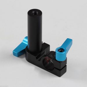 2" Long 妗?15mm Micro Rod + 90鎺?Rod Clamp fr Mount Bracket DSLR Rig Rail System