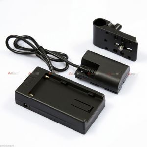 Battery Adapter Mounting Plate fr SONY NP-F970 DR-E6 Canon 7D 6D 70D 5D2 5D3 60D