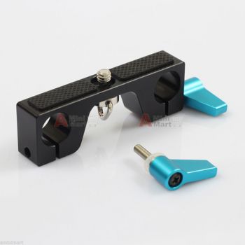 1/4" Camera Mount Rod Clamp Railblock fr 15mm Rod Support DSLR Rig Follow Focus