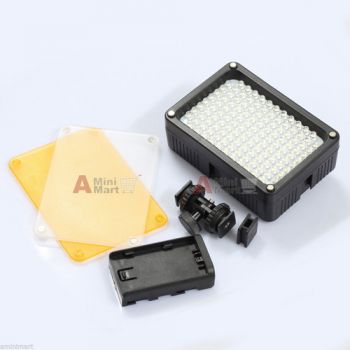 Battery Powered 126-LED LED Light Panel 3200K 5600K fr DSLR Rig Video Camera DV