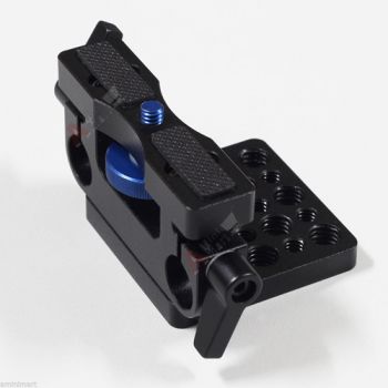 15mm Rod Support Rail System Cheese Plate Mount fr Follow Focus Rig NEX 5 NEX 7