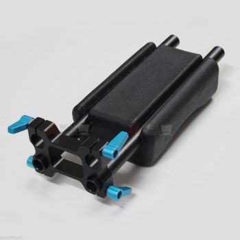 Riser Rod Clamp Rail Block QR Shoulder Pad Kit fr DSLR Rig 15mm Rod Support Rail